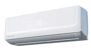 A wall-mounted ductless mini-split indoor unit